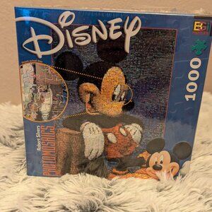 Disney Mickey Mouse 1000 Piece Photomosaic Jigsaw Puzzle by Robert Silvers New
